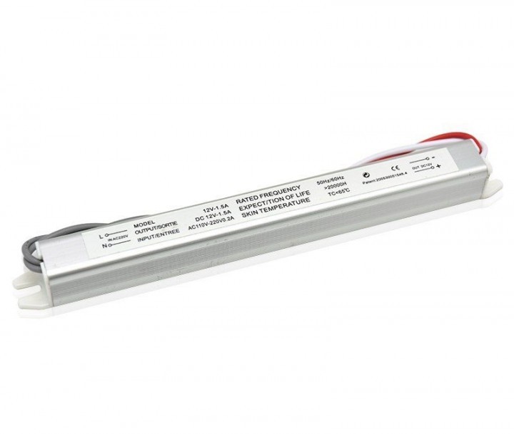 

Блок питания светодиодной ленты 36W Slim MTK 2 -36-1212V 3A
