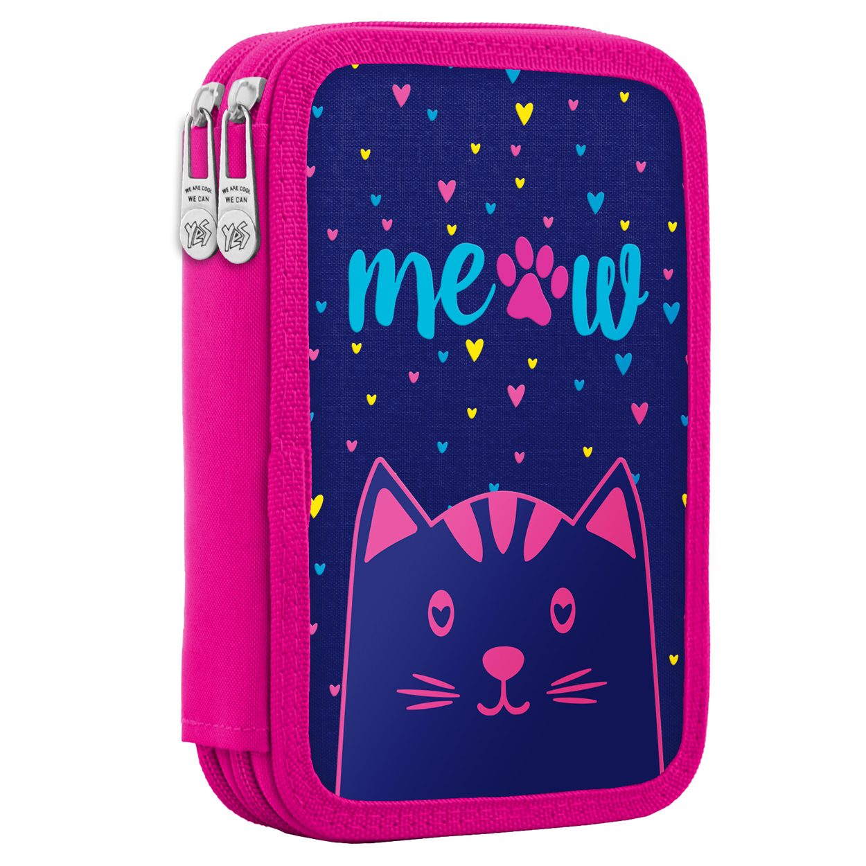 

Пенал твердый YES двойной HP-01 Meow Фиолетовый (532881)+Подарок 1 мес. приложения Родительский контроль