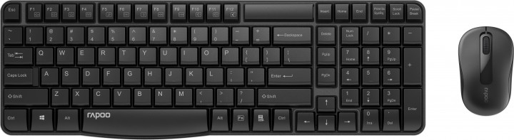 

Комплект Rapoo X1800S Black, Optical, Wireless, клавиатура+мышь