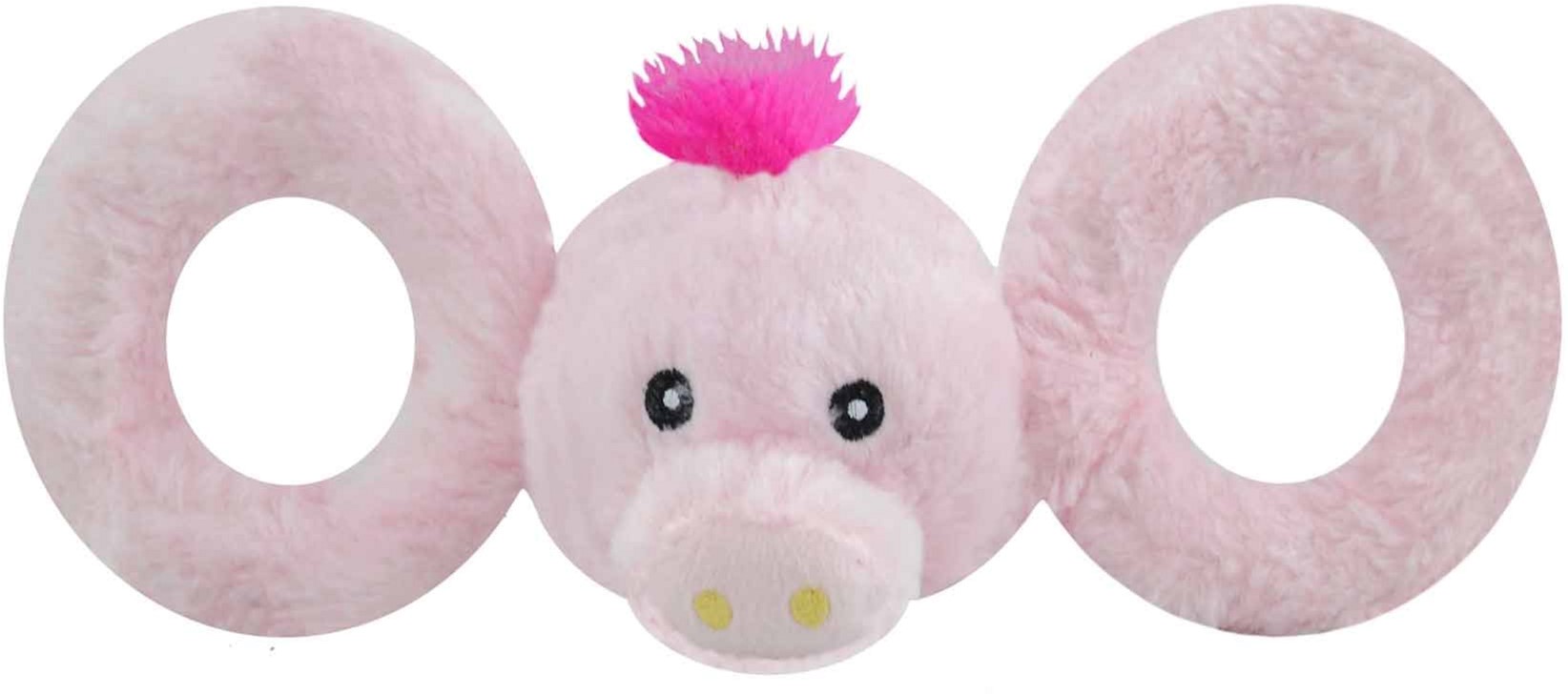 

Игрушки для собак Jolly Pets пищалка Джолли Таг-а-Рис 10х30х11 см Розовая