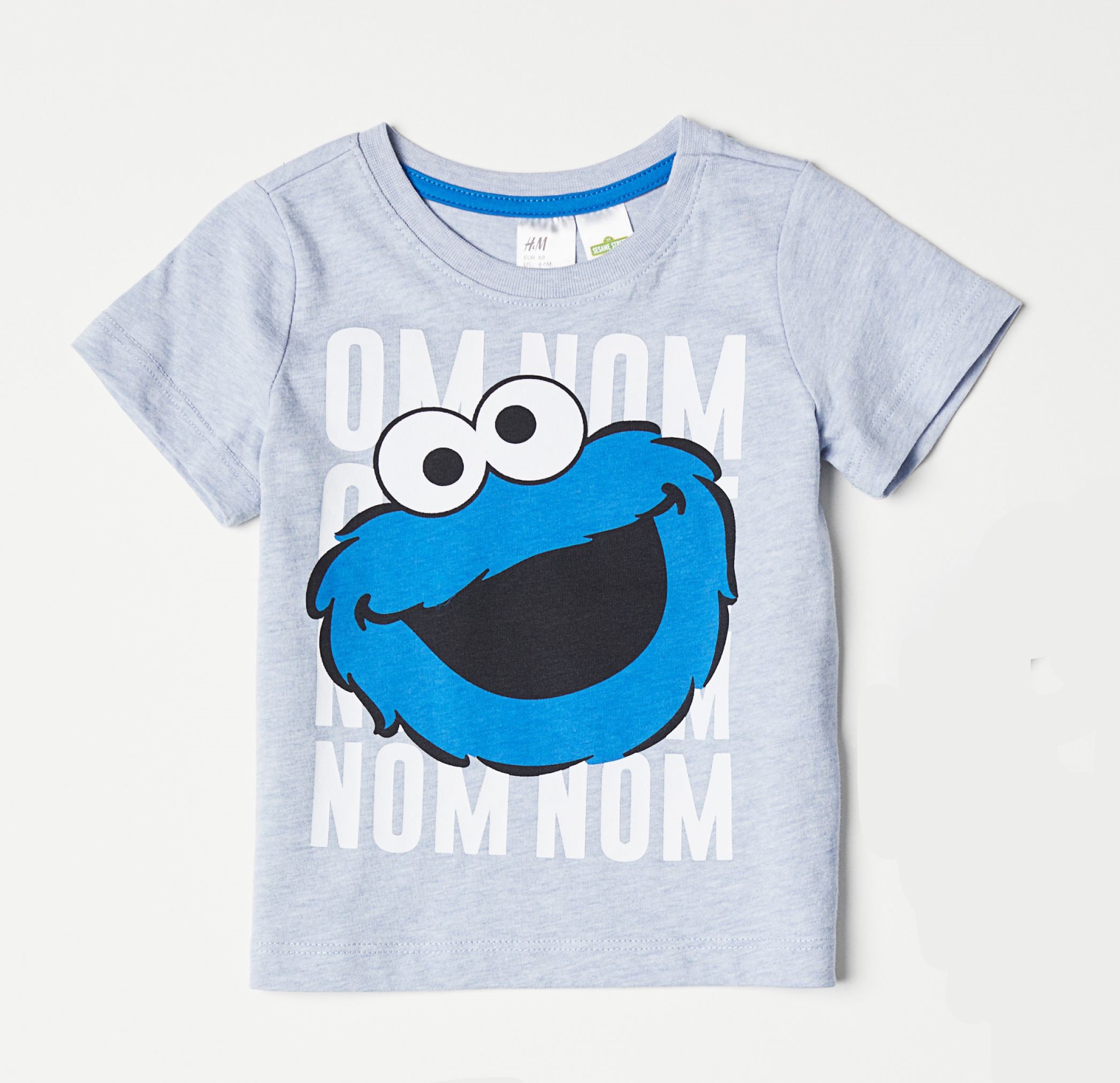 

Футболка H&M 74см серо голубой 6332818