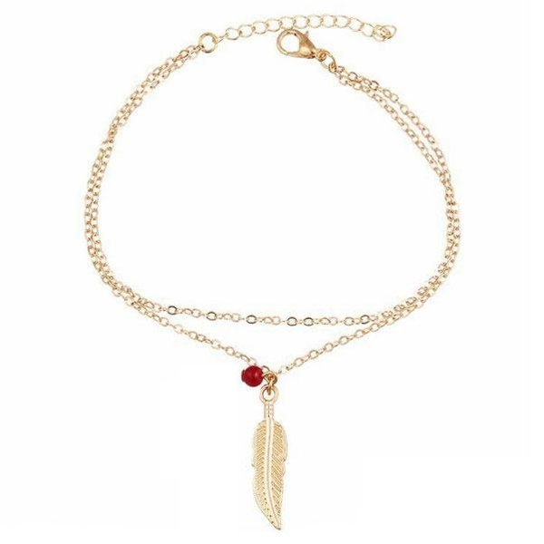 

Браслет Primo Feather Gold на ногу (анклет) Primo золотой