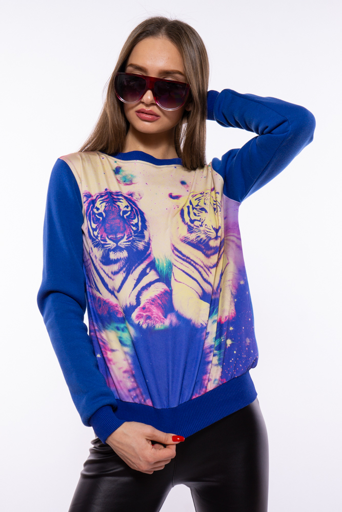 

Свитшот женский на флисе Time of Style 120P639 M Синий