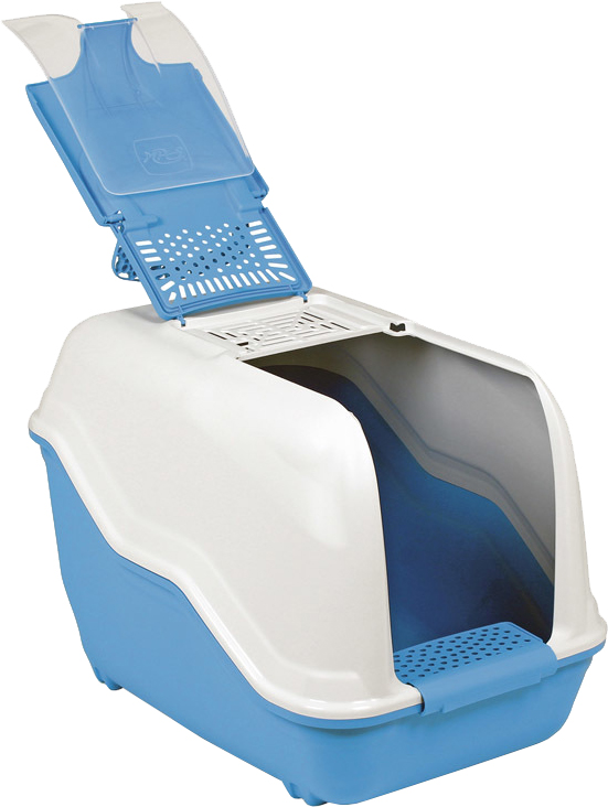 Акція на Туалет для котов MPS Spa Box Netta Maxi 66x49x50 см Blue (8022967062091) від Rozetka UA