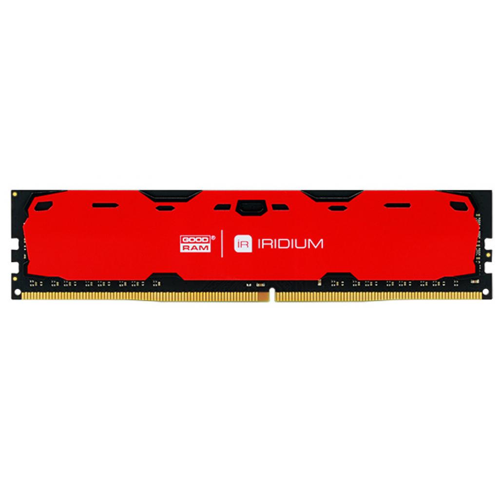 

Оперативная память DDR4 8GB 2400 MHz Iridium Red GOODRAM (IR-R2400D464L15S/8G)