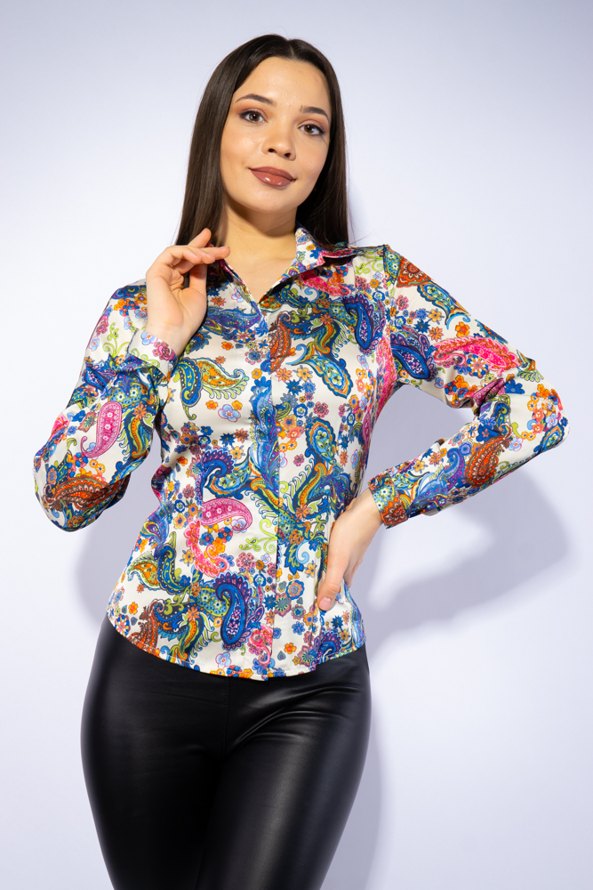 

Блуза женская Time of Style 118P301 40 Цветной принт