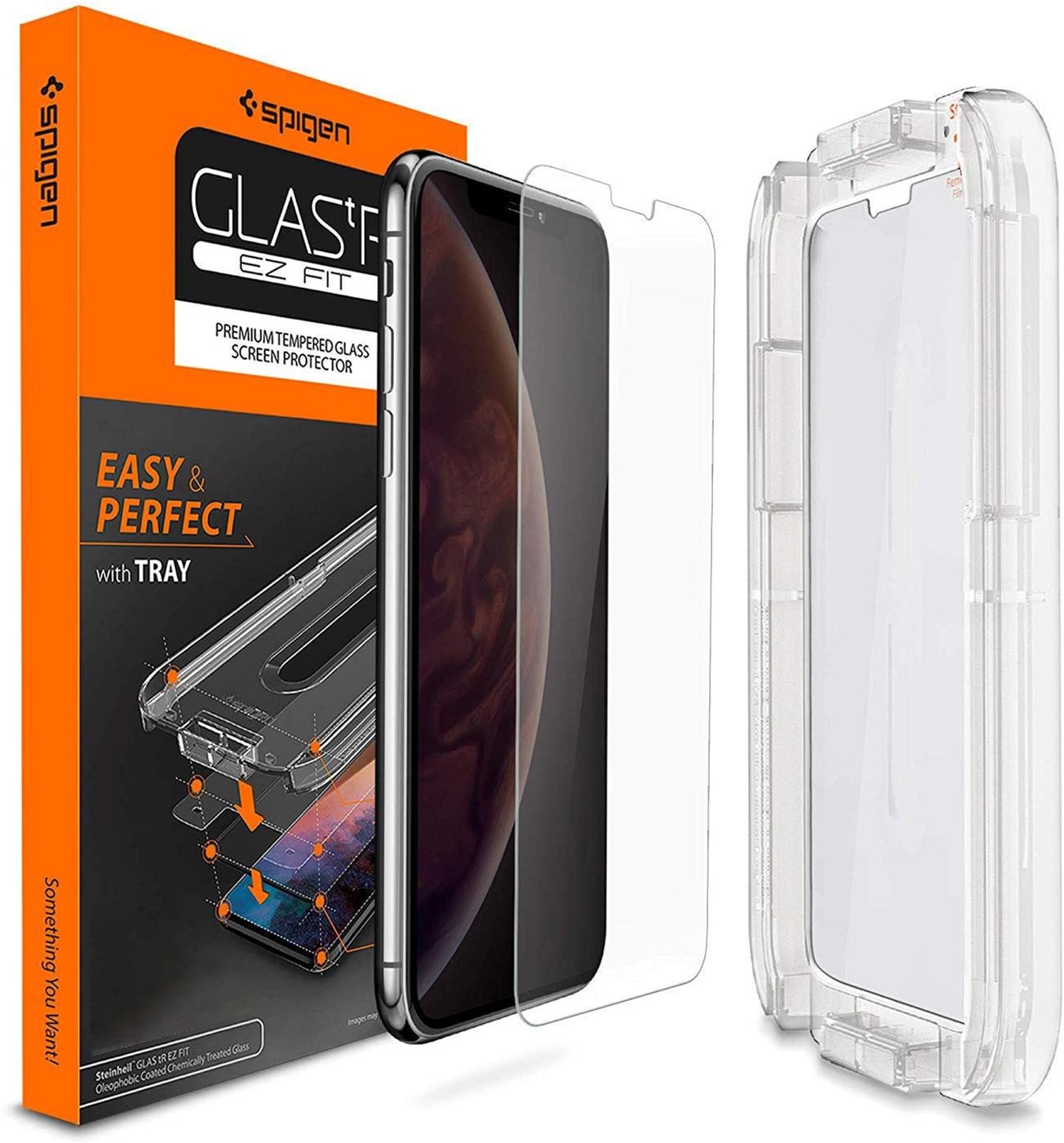 

Защитное стекло Spigen для Apple iPhone Xs/X