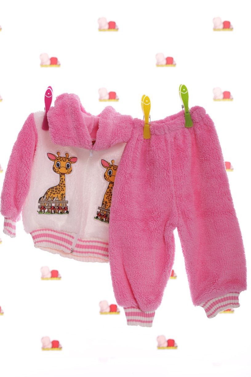 

Костюм с жирафиком Babykroha 68р розовый