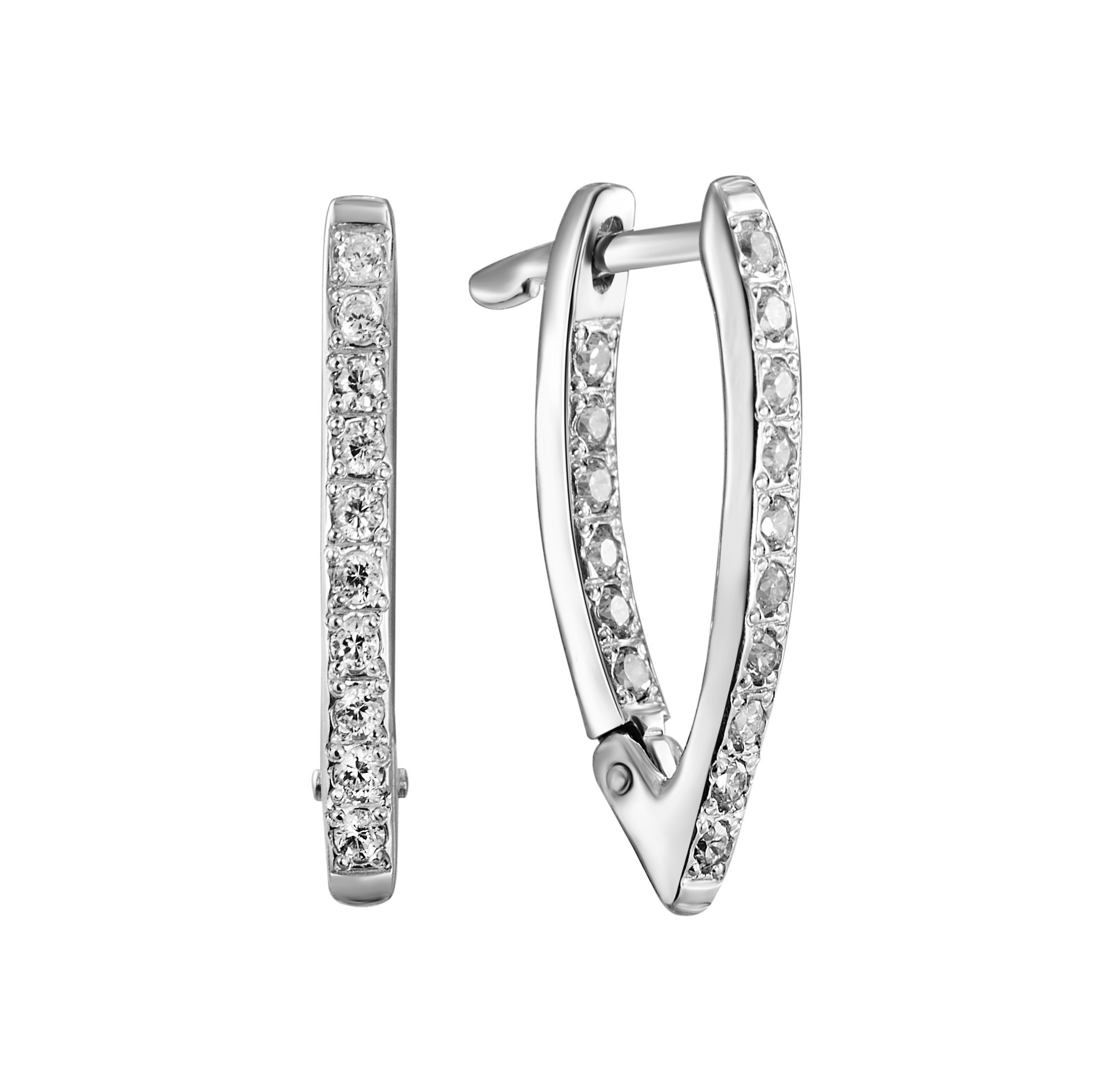 

Серебряные серьги HARMONY 923038 бел 923038