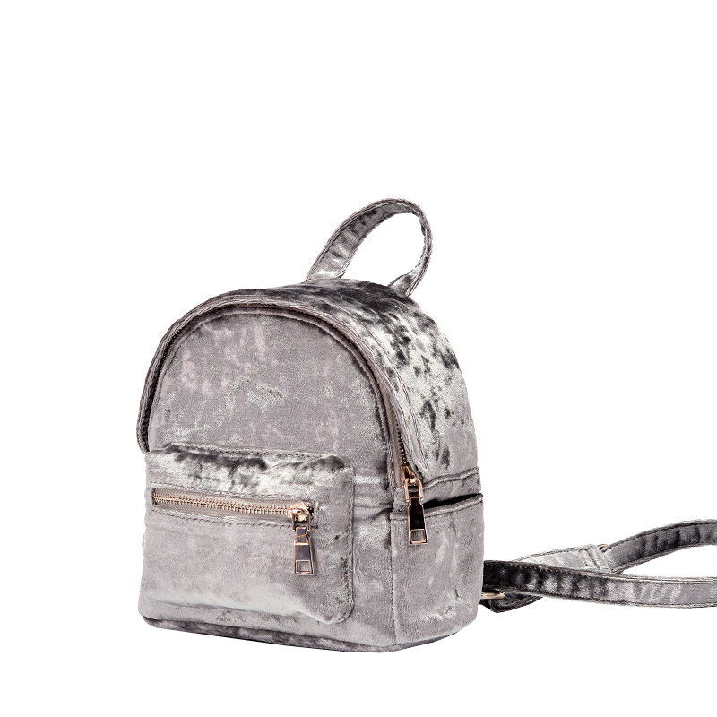 

Рюкзак Yvonne Velours Mini Gray