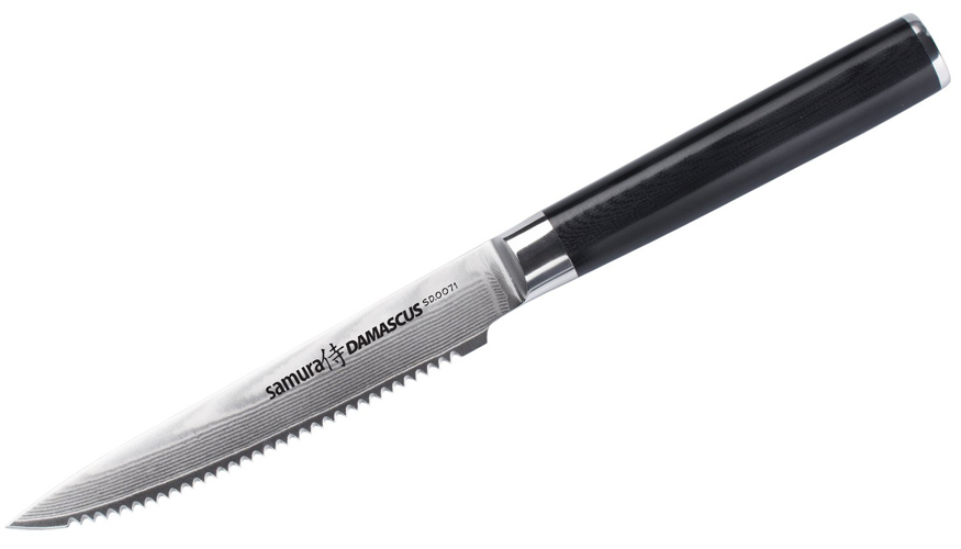 

Кухонный нож Samura Damascus для томатов 120 мм Черный (SD-0071)