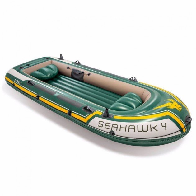 

Четырехместная надувная лодка Intex 68350 (351х145х48 см) Seahawk 4