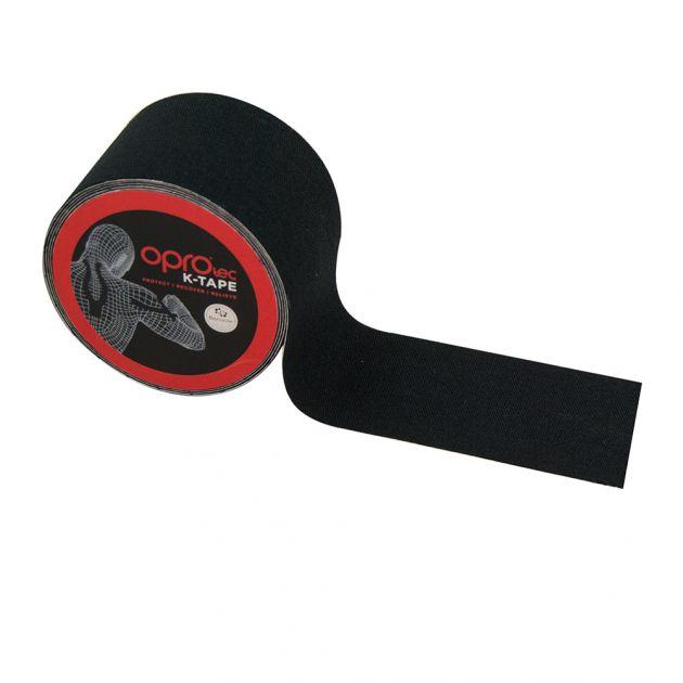 

Кинезиологический тейп OPROtec Kinesiology Tape 5cм*5м, Черный