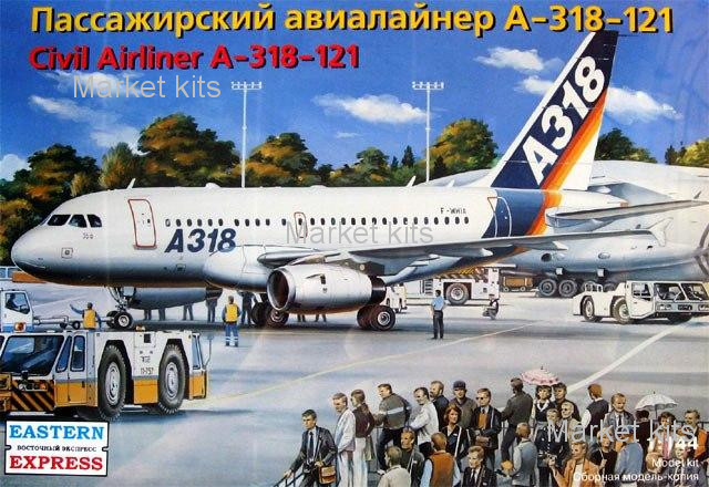 

: Масштабная модель пассажирского авиалайнера А-318-121 1:144 Eastern Express (EE14441)