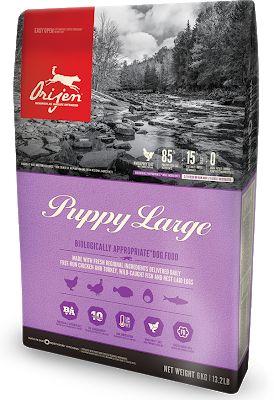 

Корм беззерновой ORIJEN Puppy Large Breed для щенков больших пород 11.4 кг