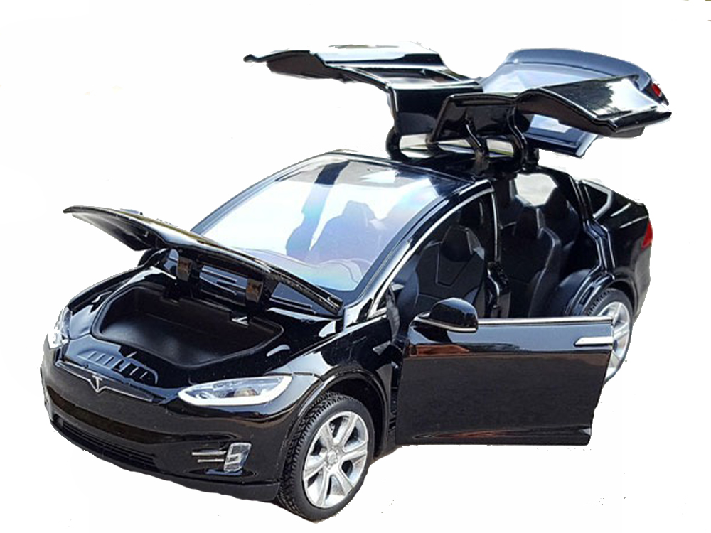 

Модель машинки BauTech Tesla X 1:32 металлическая со светящимися фарами Черный (1007-580-00)