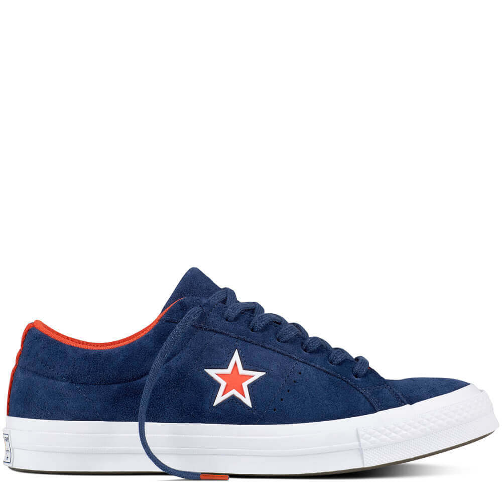 

Кеды Converse One Star Синие Кожаные Конверсы Размер 40