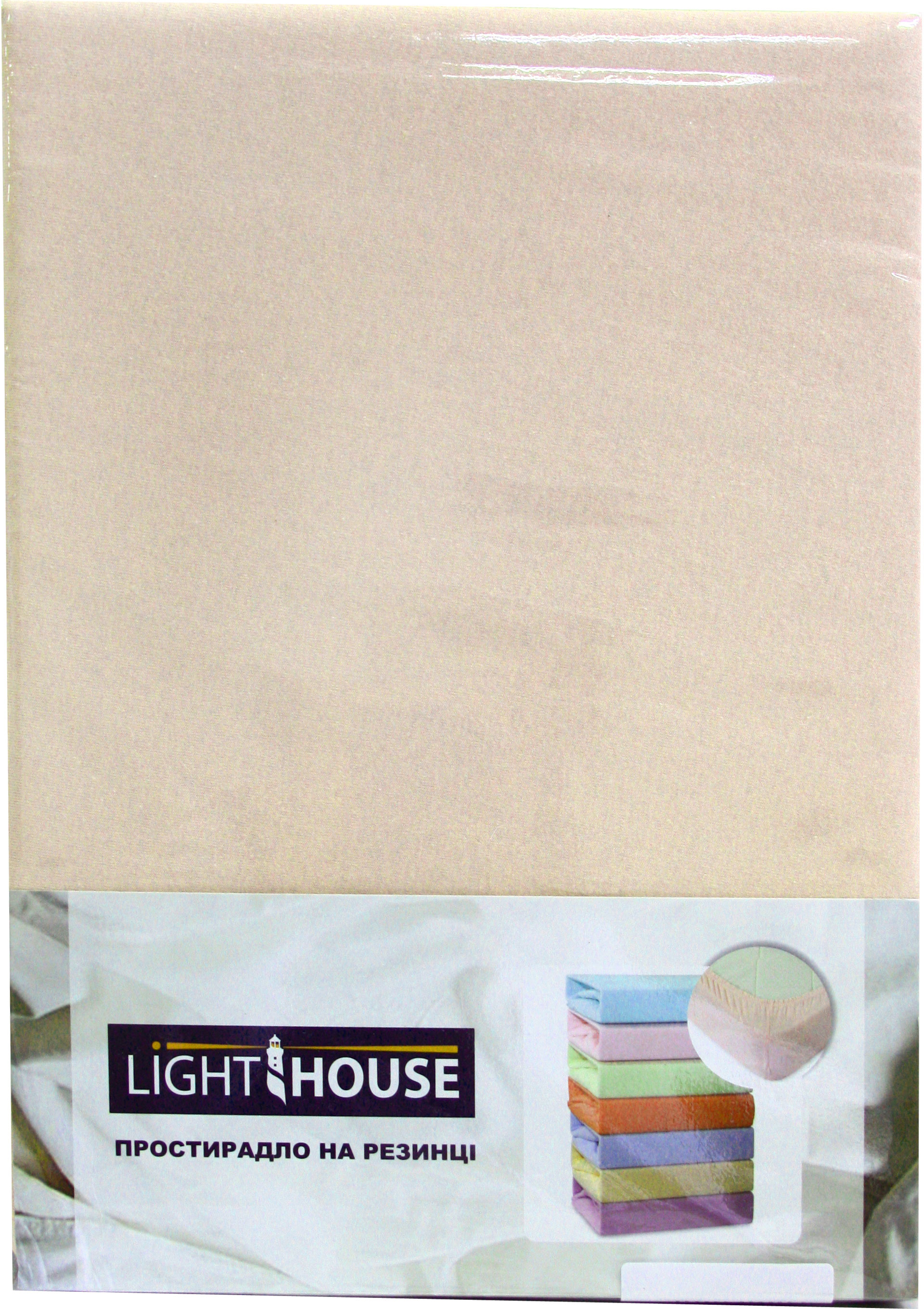 

Простынь на резинке LightHouse 160х200+25 Персиковая