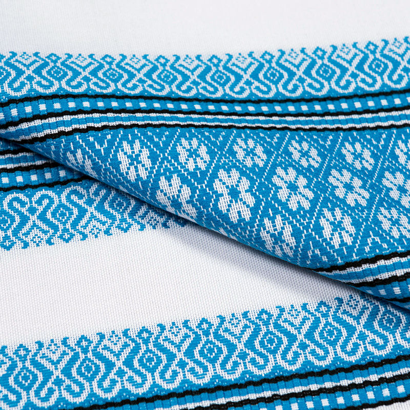 

Вышитая скатерть в украинском стиле голубая Голубой TT119433 150x240