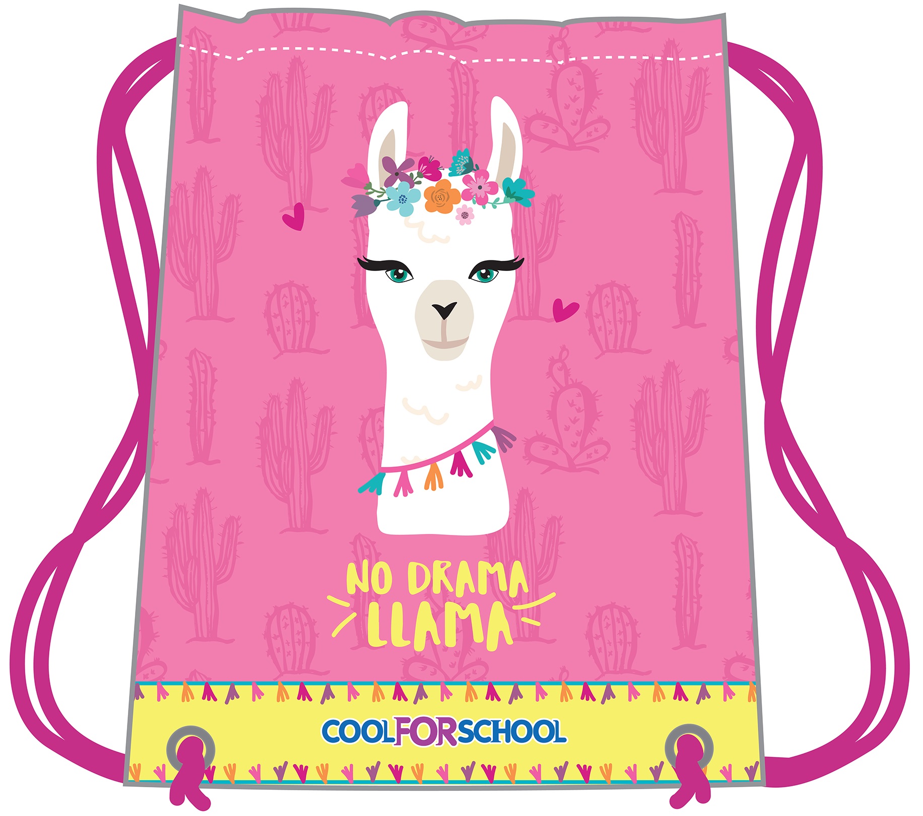 

Сумка для обуви Cool For School Lama Розовая (CF85767)