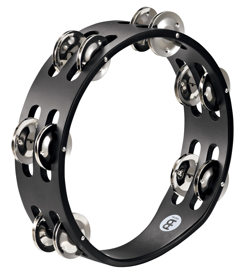 

Тамбурин MEINL Compact Wood Tambourine, Steel Jingles CTA2S-BK Black