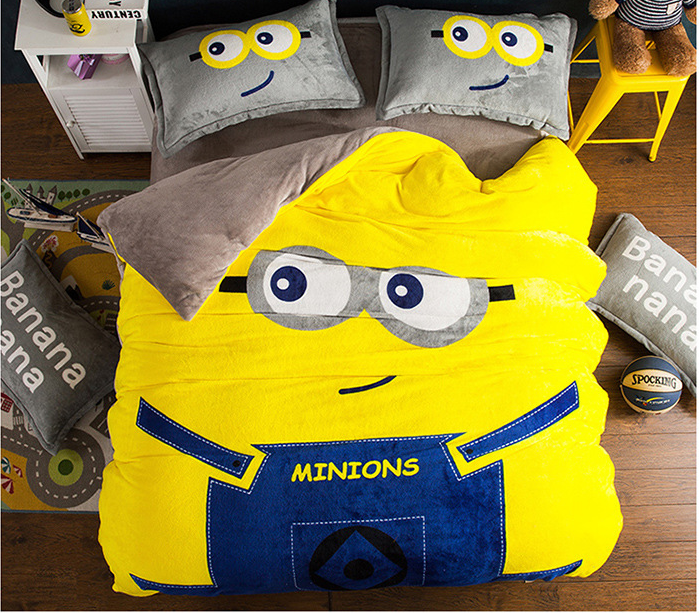 

Комплект постельного белья Homy Tex Микрофибра/Плюш Minions 200х230