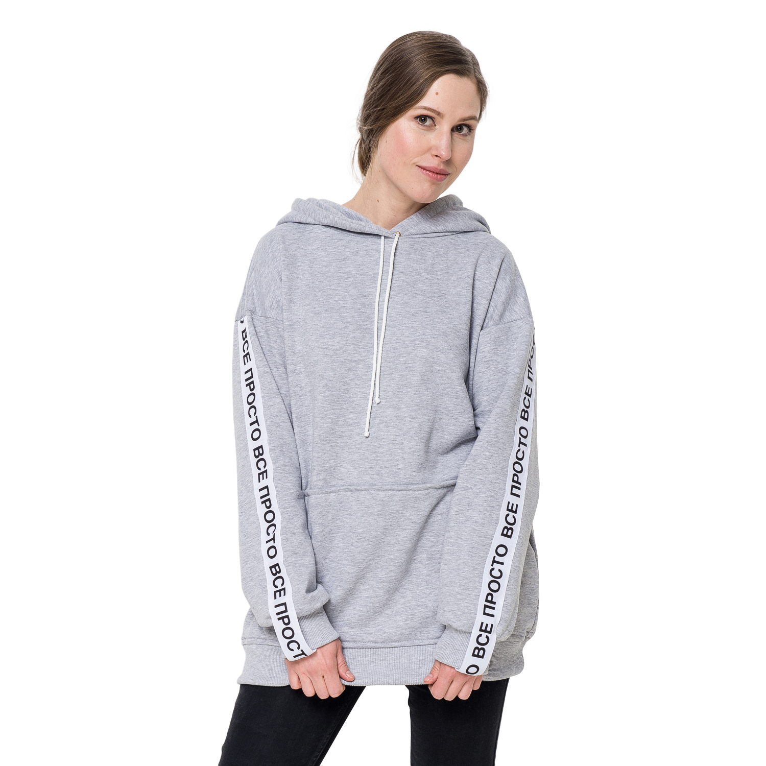 

Худи ProstoClothes ВСЕ ПРОСТО Oversize серый 588g2