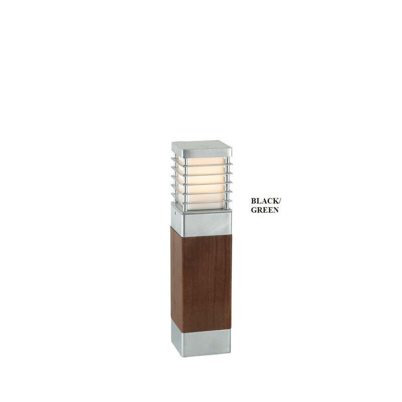 

Уличный столбик Norlys 1400B/g Halmstad Wood Black/green