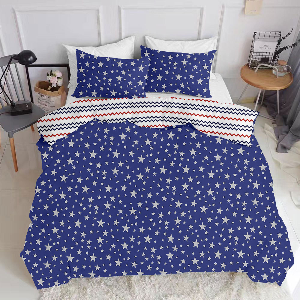 

Комплект постельного белья Cosas натурального Star Blue Zig El White 160х220