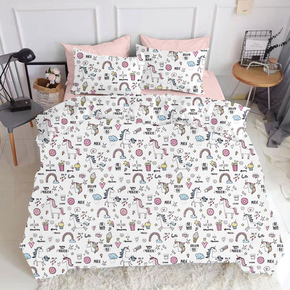 

Комплект постельного белья Cosas натурального Unicorn Sweet El Rose 160х220
