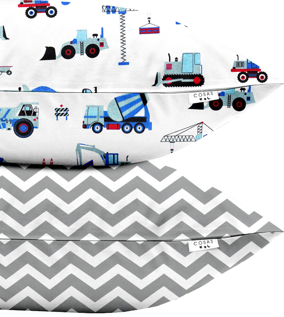 

Набор наволочек Cosas Set Pillow Building Blue Zig Grey 50х70 2 шт