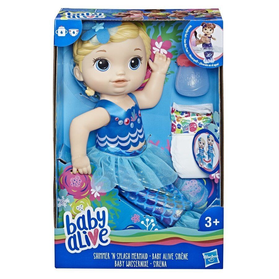 

Кукла Baby Alive Shimmer'n Splash Mermaid Малышка-русалка блондинка