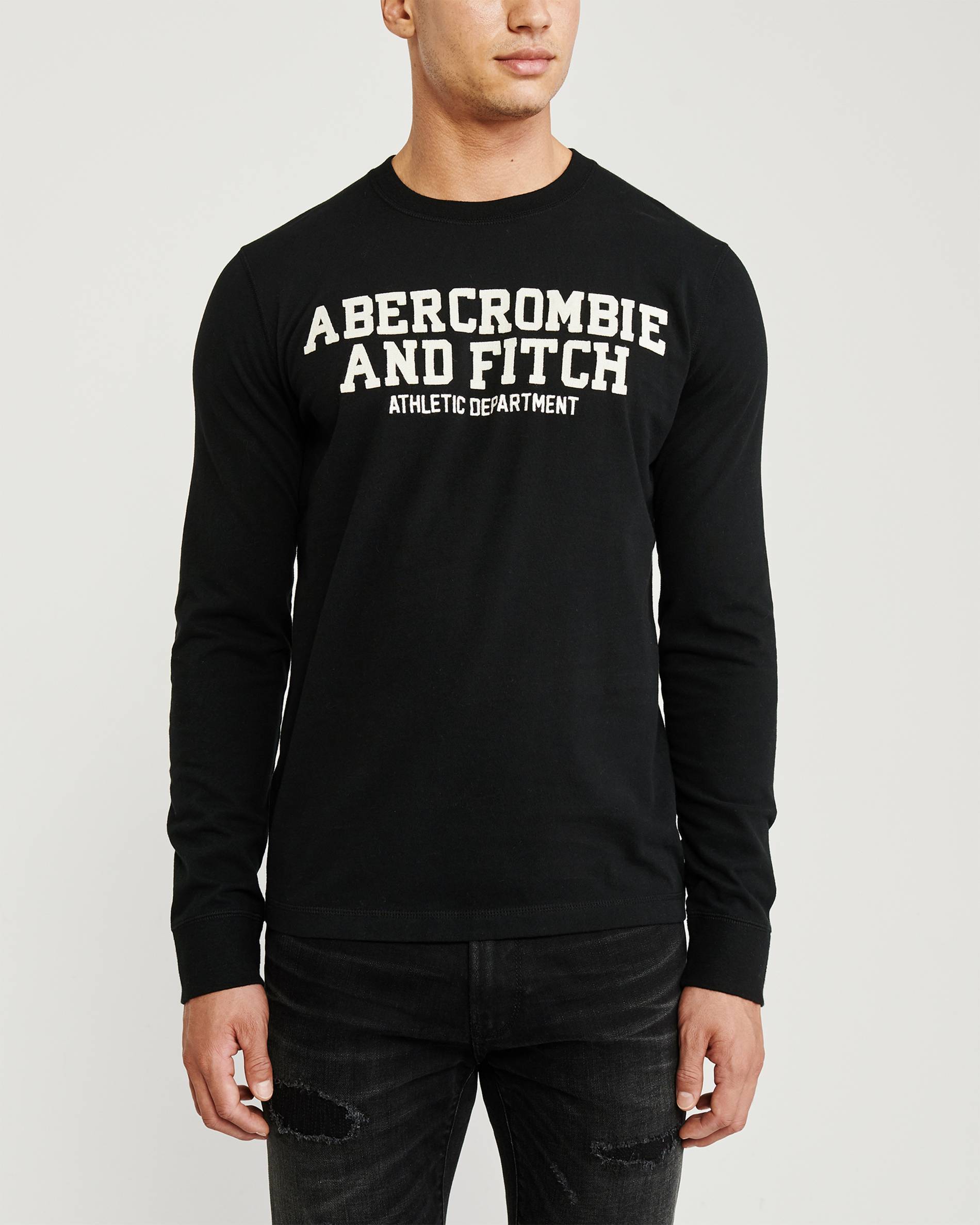 

Лонгслив мужской - лонгслив Abercrombie & Fitch AF7502M M Черный