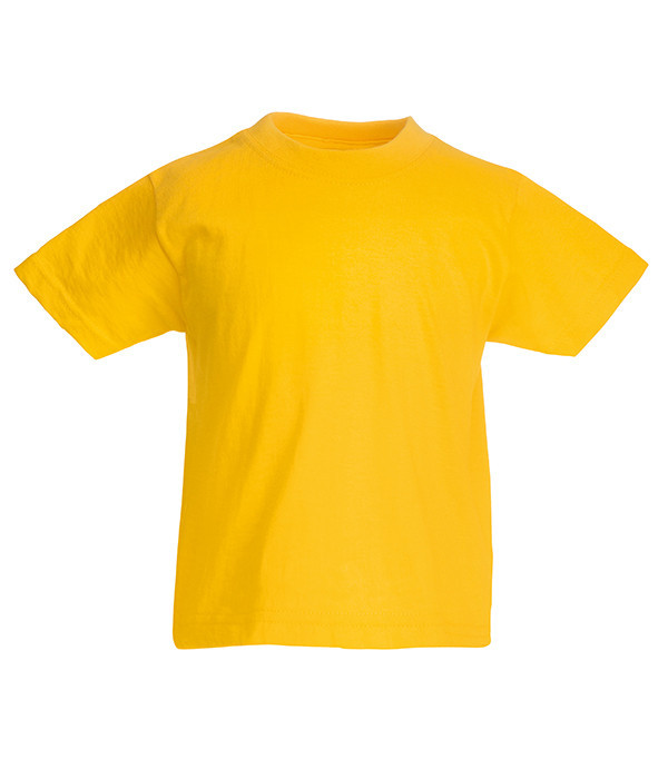 

Футболка Fruit of the Loom Valueweight Солнечно Желтый 128 см