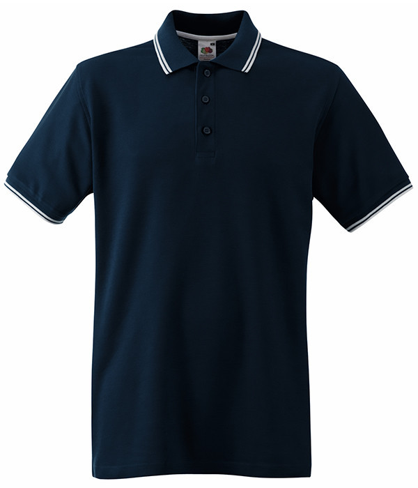 

Поло Fruit of the Loom Premium XXL Глубокий Темно-Синий / Белый