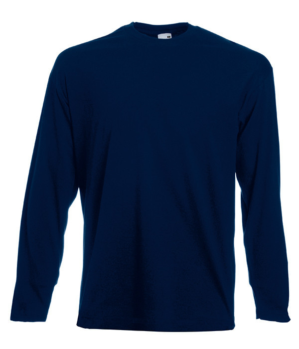 

Футболка Fruit of the Loom Valueweight long sleeve  Глубокий Темно-Синий, Футболка Fruit of the Loom Valueweight long sleeve S Глубокий Темно-Синий