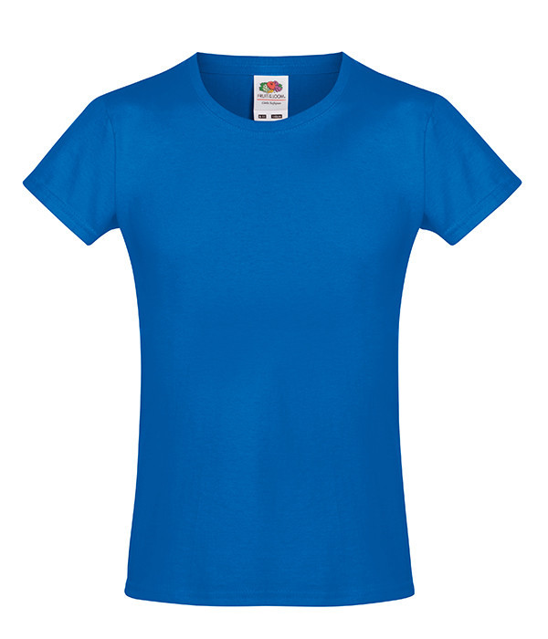 

Футболка Fruit of the Loom Sofspun girls Ярко-Синий 116 см