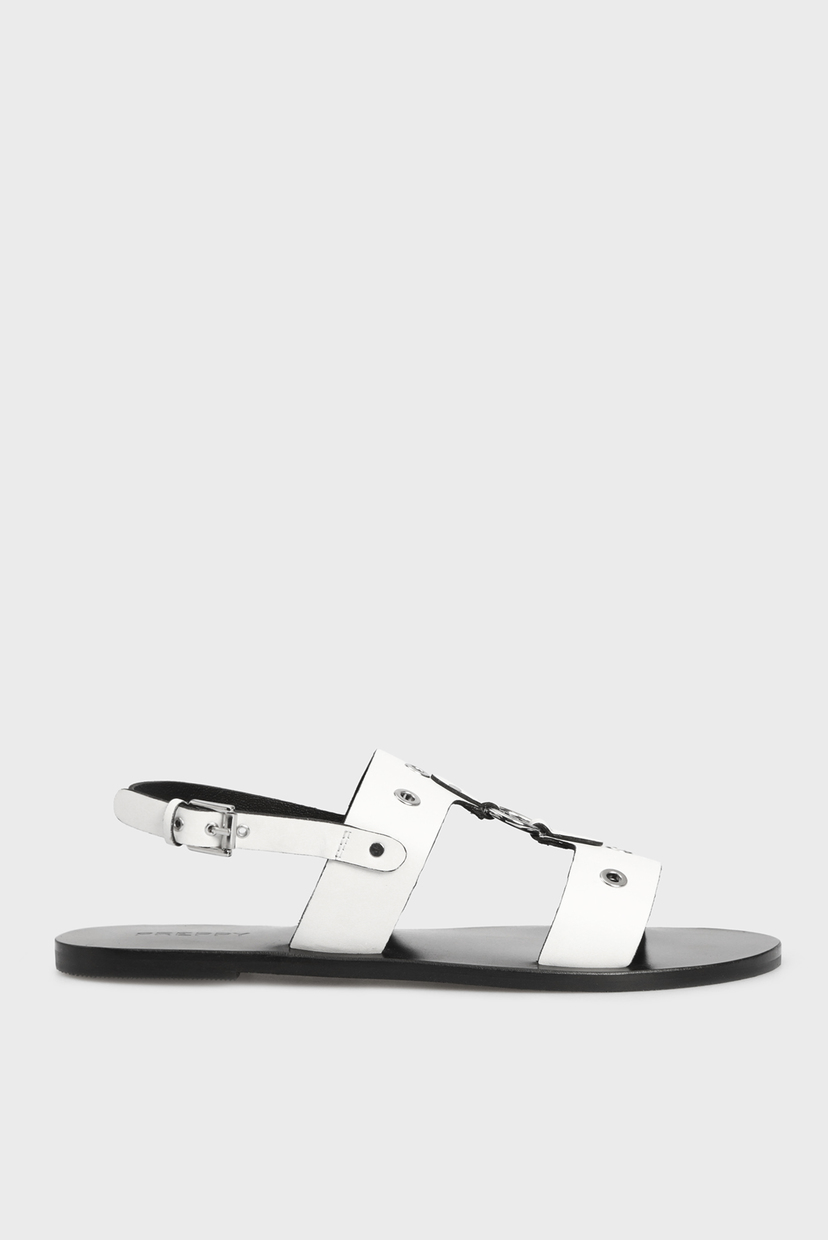 

Женские белые кожаные сандалии Preppy 37 6243