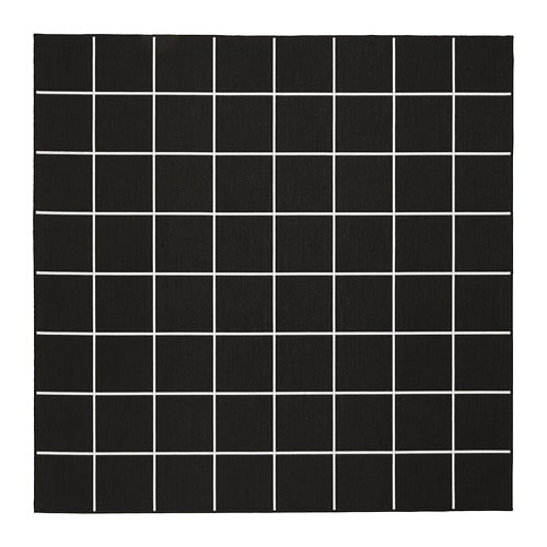 

Ковер IKEA SVALLERUP 200x200 см черный белый 504.352.17