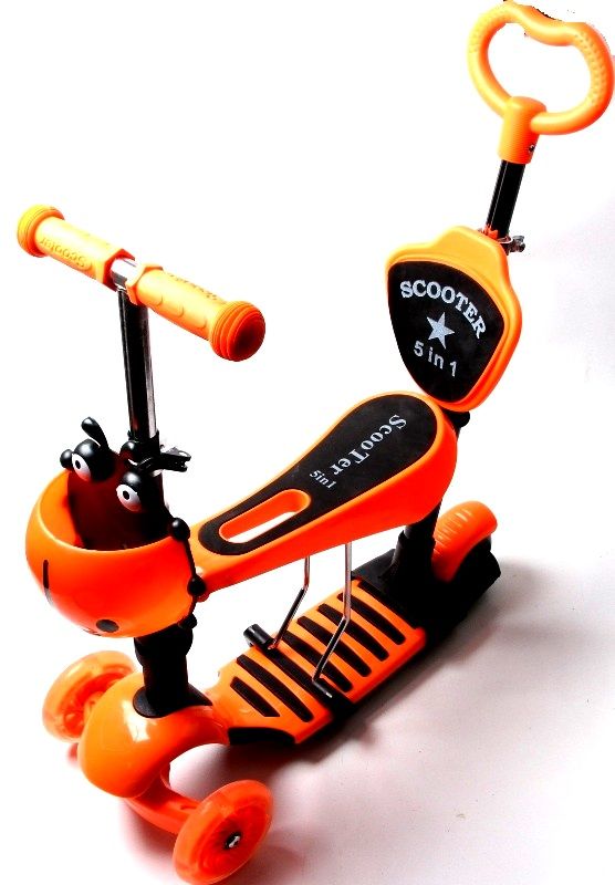 

Самокат Scooter Божья коровка 4в1 Оранжевый