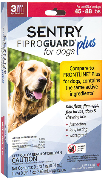 

Капли FiproGuard Plus от блох, клещей и вшей для собак весом 20-40 кг 3 пипетки (8.04 мл)