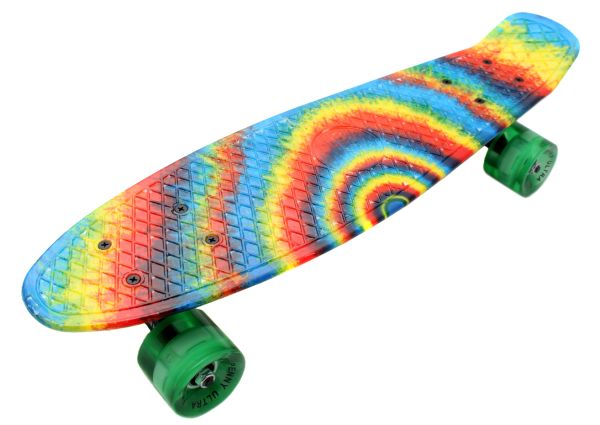 

Пенни Борд Penny Board Zippy со светящимися колесами Радуга 54 см (zpl32-3)