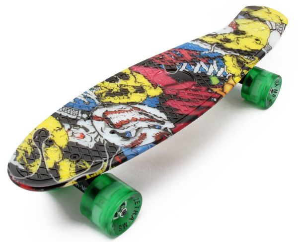 

Пенни Борд Penny Board Zippy со светящимися колесами Джокер 54 см (zpl38)