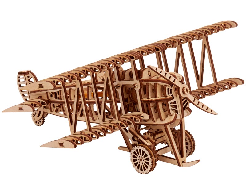 

Деревянный 3D пазл Wood Trick (механический деревянный конструктор) Самолет 00014