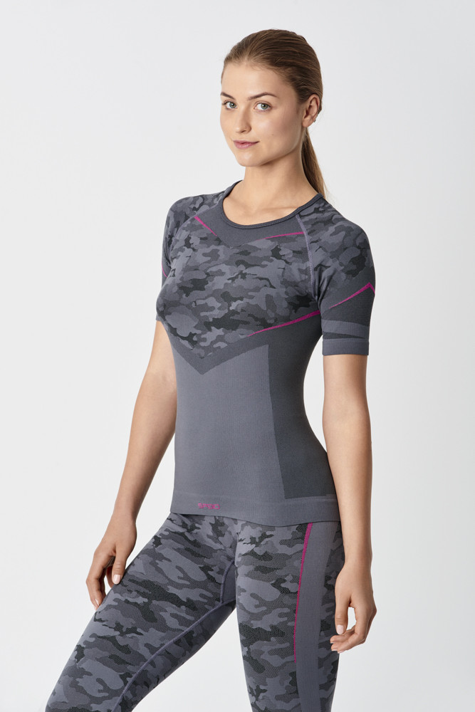 

Термофутболка женская SPAIO Inforce Camouflage  серый, Термофутболка женская SPAIO Inforce Camouflage M серый