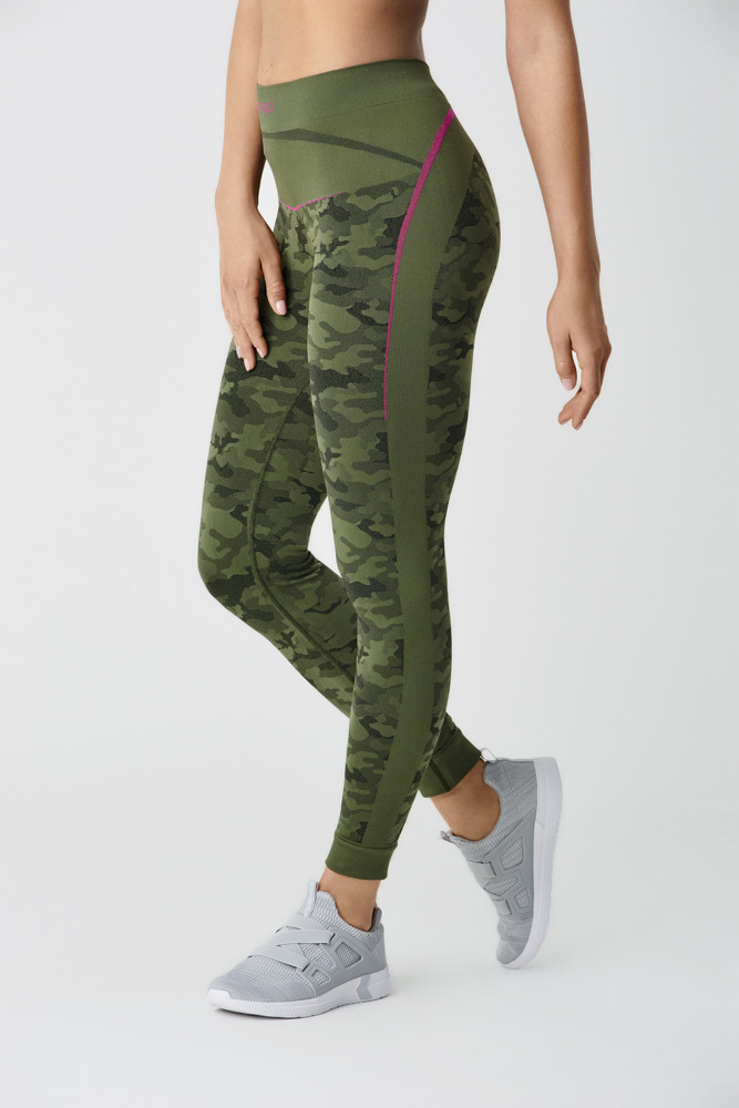 

Леггинсы женские SPAIO Inforce Camouflage  зеленый милитари, Леггинсы женские SPAIO Inforce Camouflage L зеленый милитари