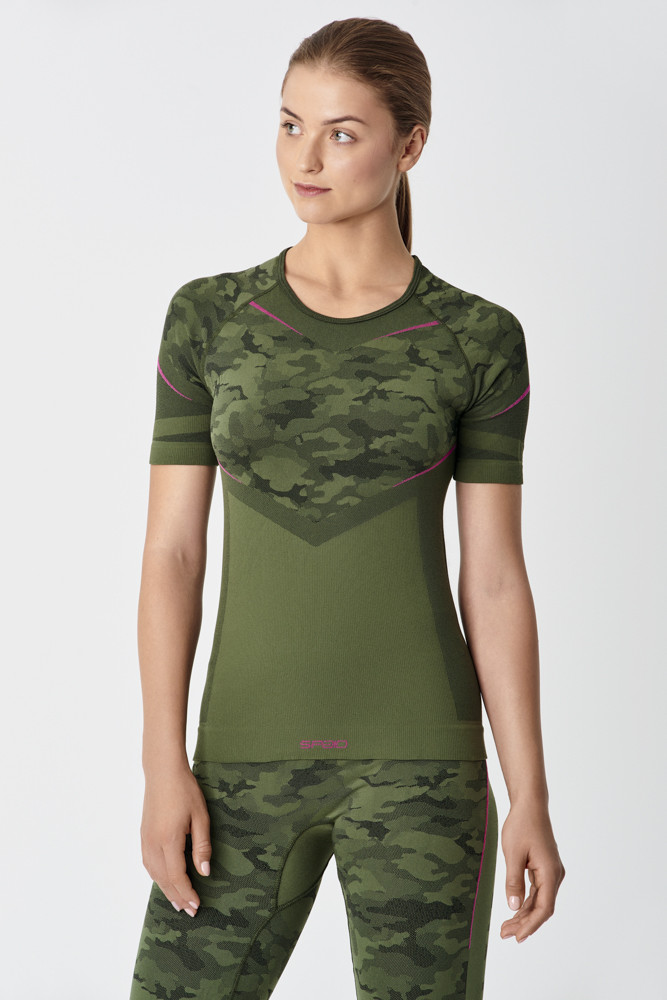 

Термофутболка женская SPAIO Inforce Camouflage  зеленый милитари, Термофутболка женская SPAIO Inforce Camouflage L зеленый милитари