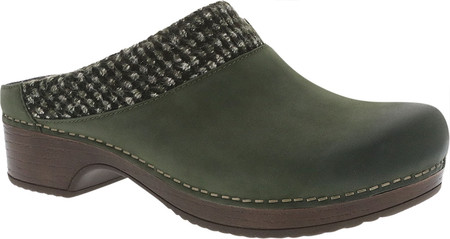 

Женские сабо Dansko Bev Woven Trim Clog Lichen Burnished Nubuck 37