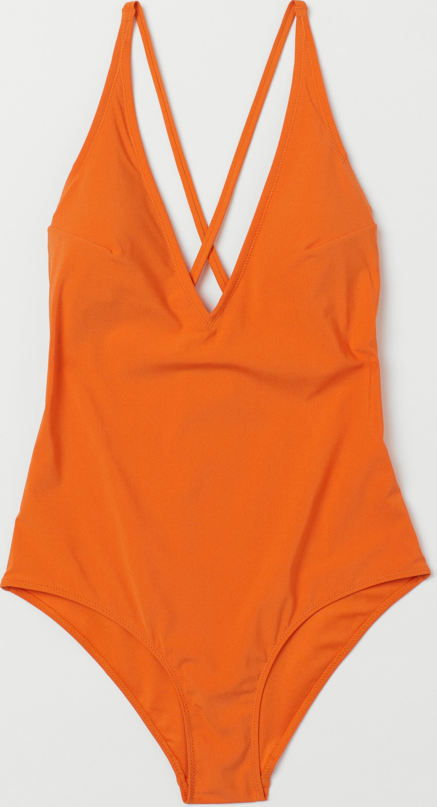 

Купальник слитный женский H&M 7429339 38 Оранжевый