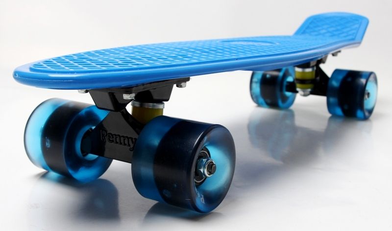 

Пенниборд Penny Board светящиеся колеса Синий